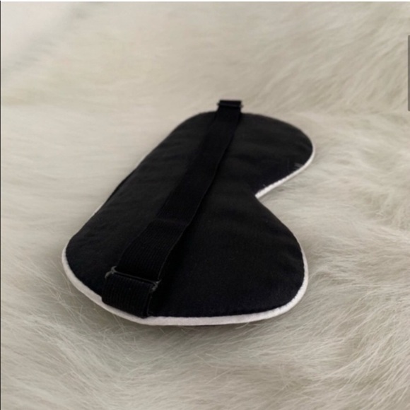 Silk Sleeping Eye Mask Hashtag PassedOut Black - Picture 5 of 13
